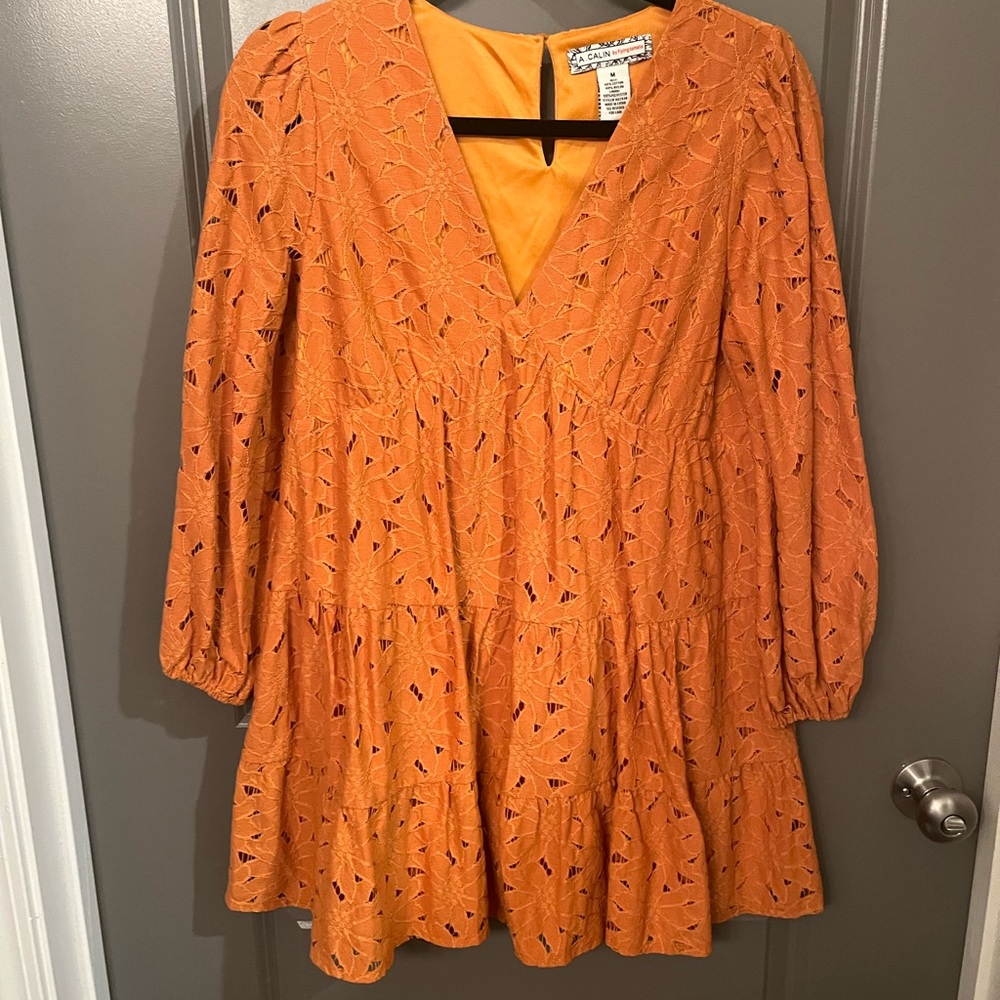 Babydoll orange dress